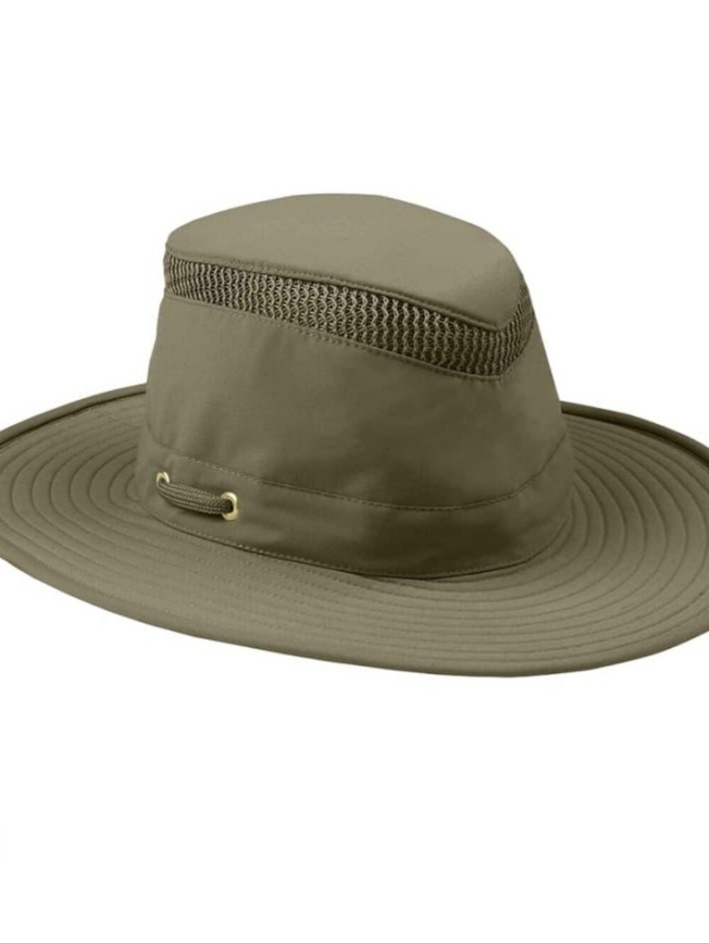 TILLEY Hat Le Chapeau Size 7 1/4 Airflo Khaki Green Mesh Hiking Handcrafted